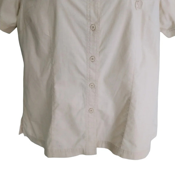 Vintage Cotton Ginny Cotton Blouse with Embroidery  Cream S - Picture 4 of 9